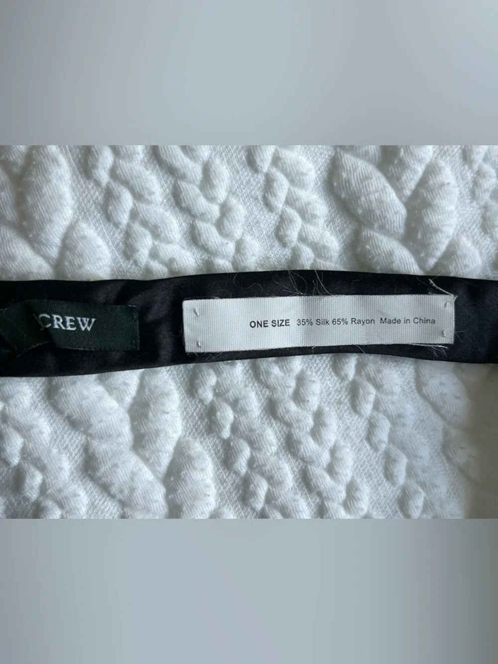 J. Crew Black Belt with Mint Beaded Trim - Picture 4 of 4
